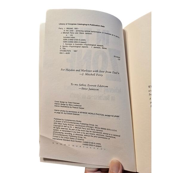 In the zone by Dr. J. Mitchell Perry 0809229528 cb books - Picture 7 of 8